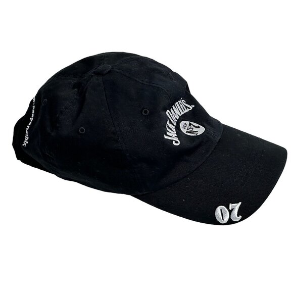 Jack Daniels Old No 7 Branded Whiskey Adjustable Black Cap Hat Embroidered Bill - Picture 2 of 6